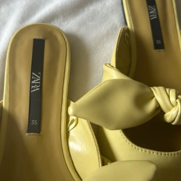 ZARA yellow flats - Picture 3 of 5